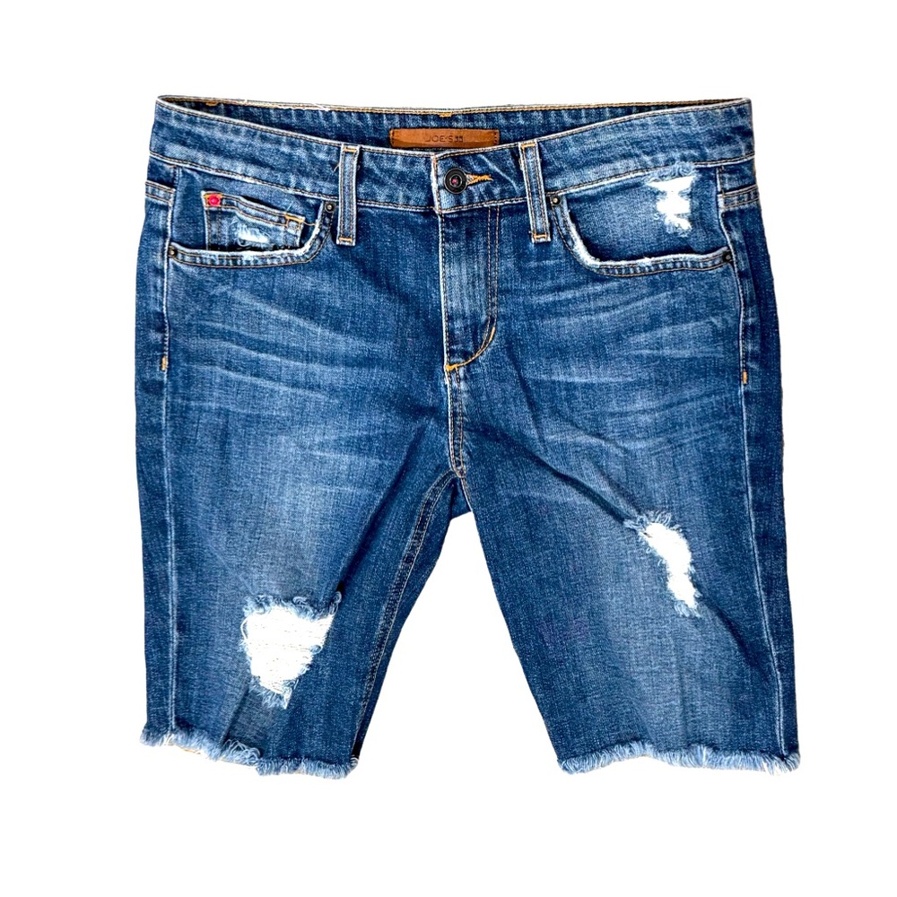 JOE’s DESIGNER JEANS distressed cut off denim shorts women’s size 28